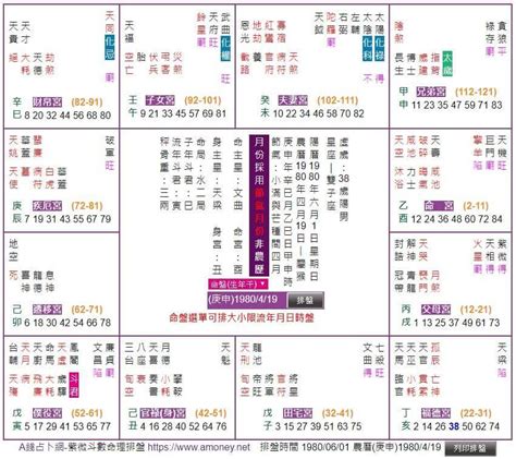 飛宮查詢|紫微斗數排盤程式